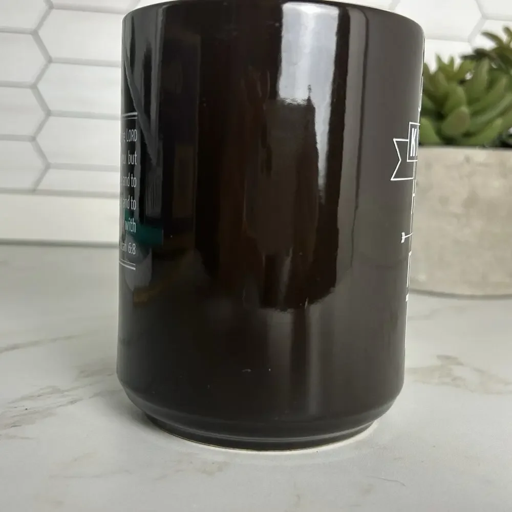 Christian Mug Bible verse Micah 6:8 Gift Present Holy Kindness Brings Humility